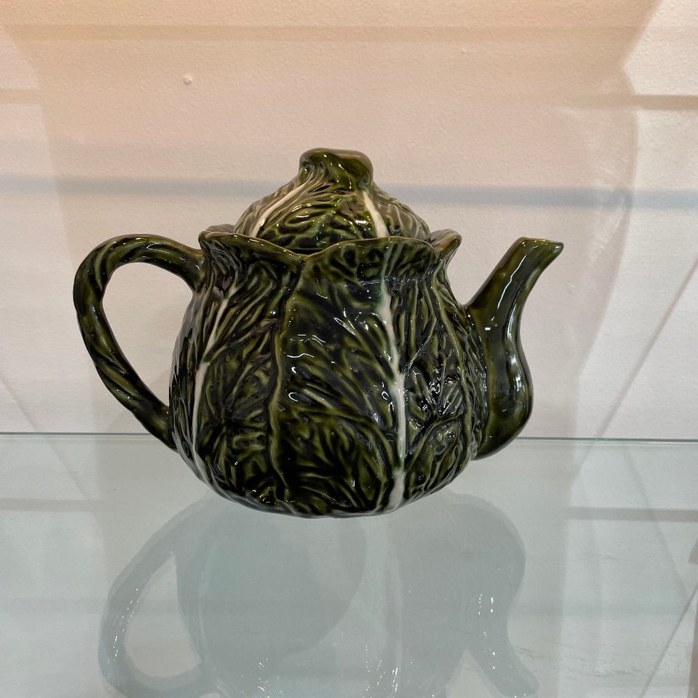 Cabbage Teapot By Bordallo Pinheiro